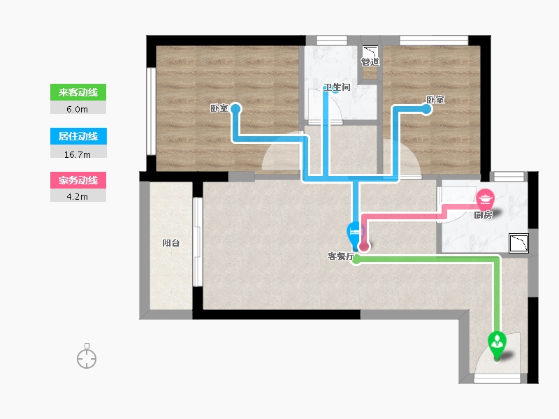 广东省-广州市-恒大冠珺之光-57.30-户型库-动静线