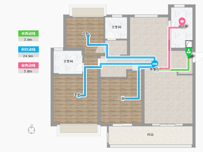 江苏省-无锡市-圆融广场-121.00-户型库-动静线