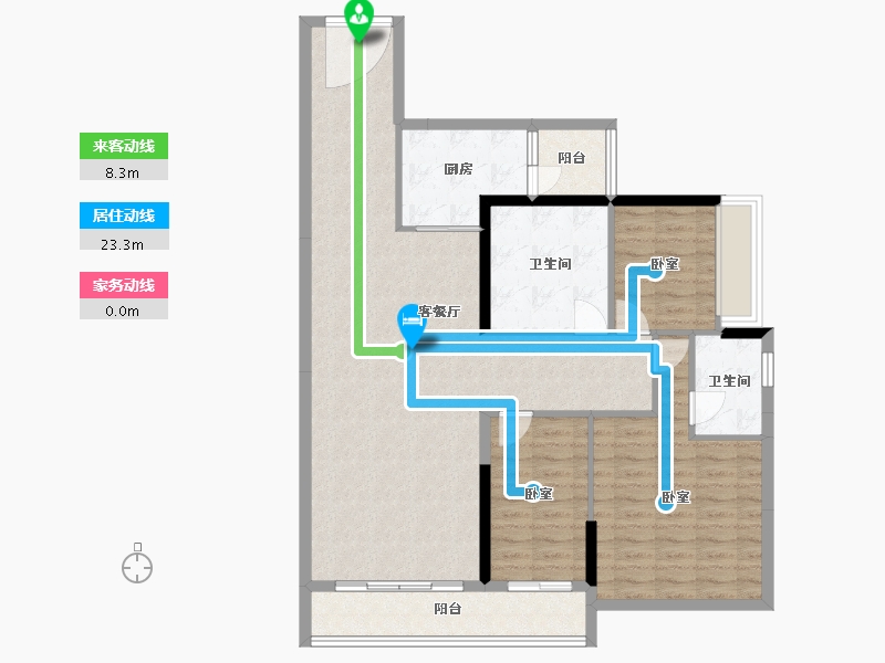 广东省-湛江市-裕达豪庭-112.07-户型库-动静线