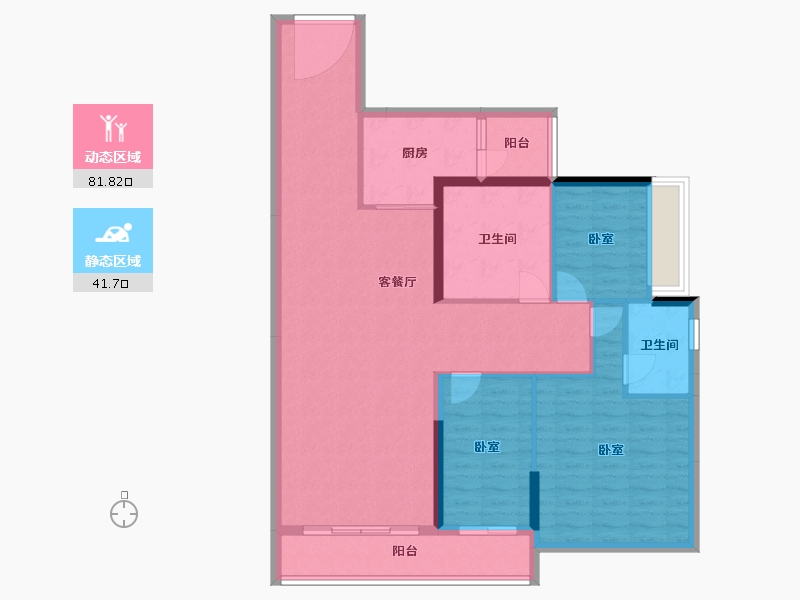 广东省-湛江市-裕达豪庭-112.07-户型库-动静分区