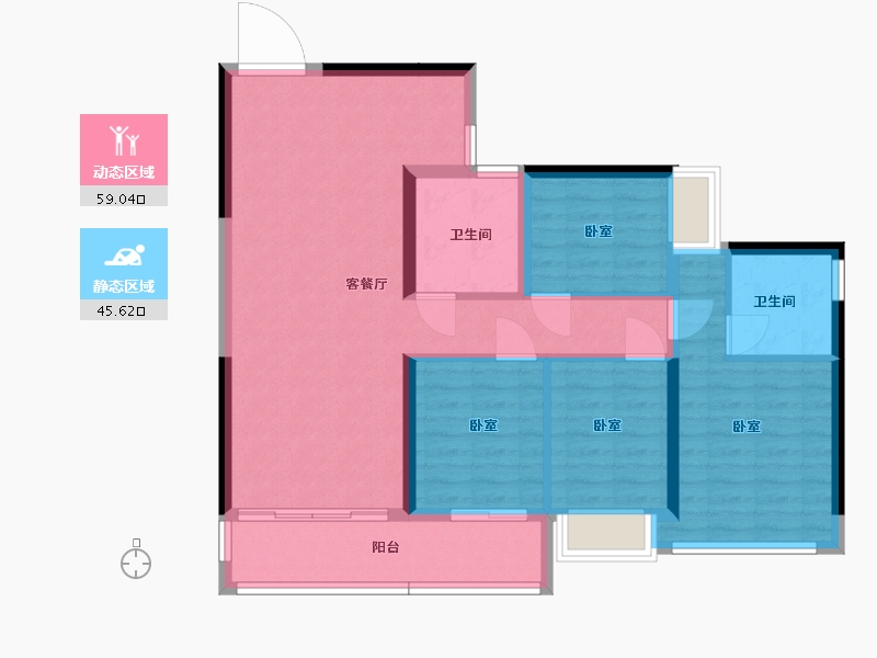 广东省-深圳市-招商臻府-94.00-户型库-动静分区