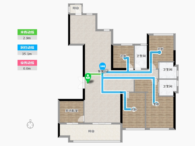 广东省-惠州市-景富双湖湾-159.21-户型库-动静线