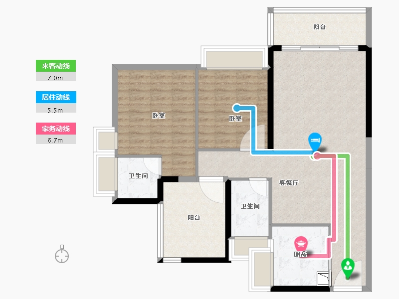 广东省-深圳市-丁山河畔-98.87-户型库-动静线