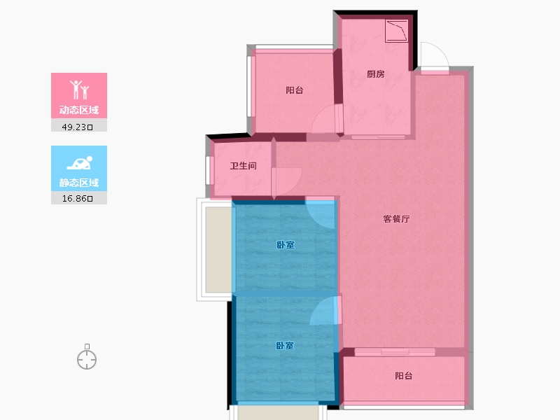 广东省-深圳市-君华时代君华天第-58.11-户型库-动静分区