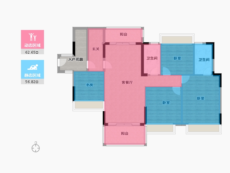 广东省-阳江市-泓基泓景苑-115.27-户型库-动静分区