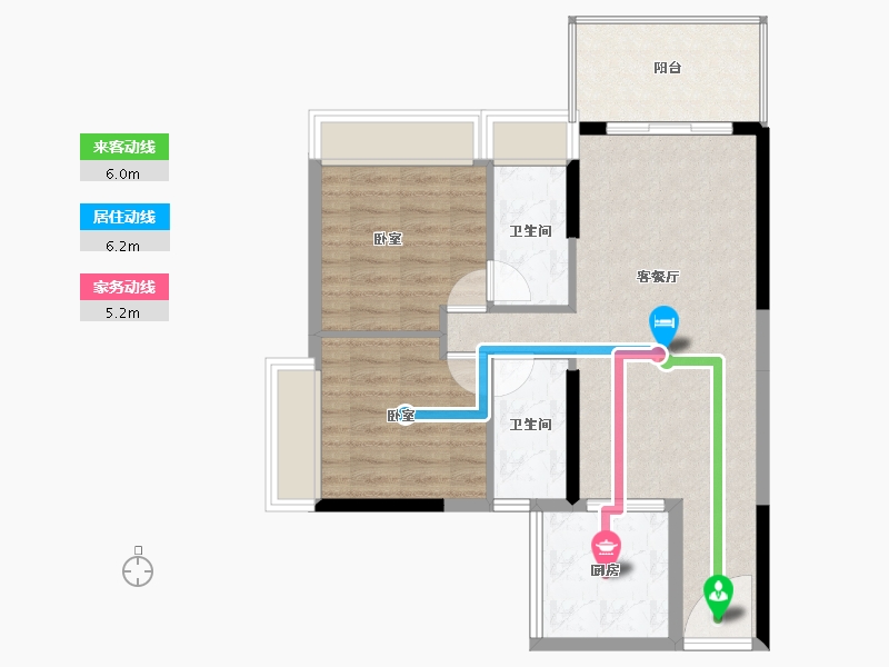 广东省-湛江市-雍豪园-72.47-户型库-动静线