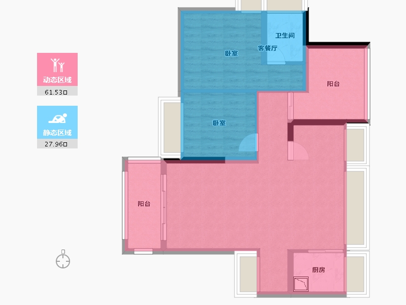 广东省-深圳市-丁山河畔-79.61-户型库-动静分区