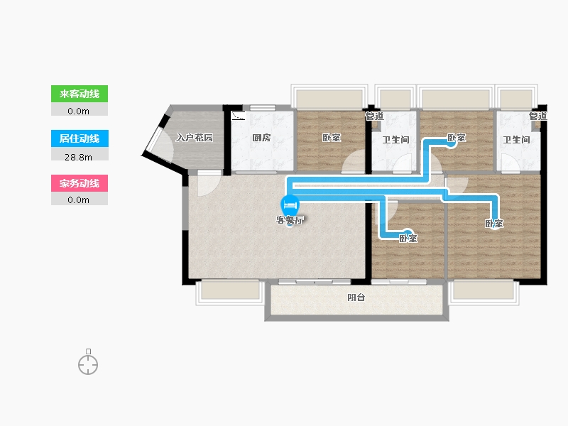 广东省-广州市-富力南驰·富颐华庭-112.00-户型库-动静线