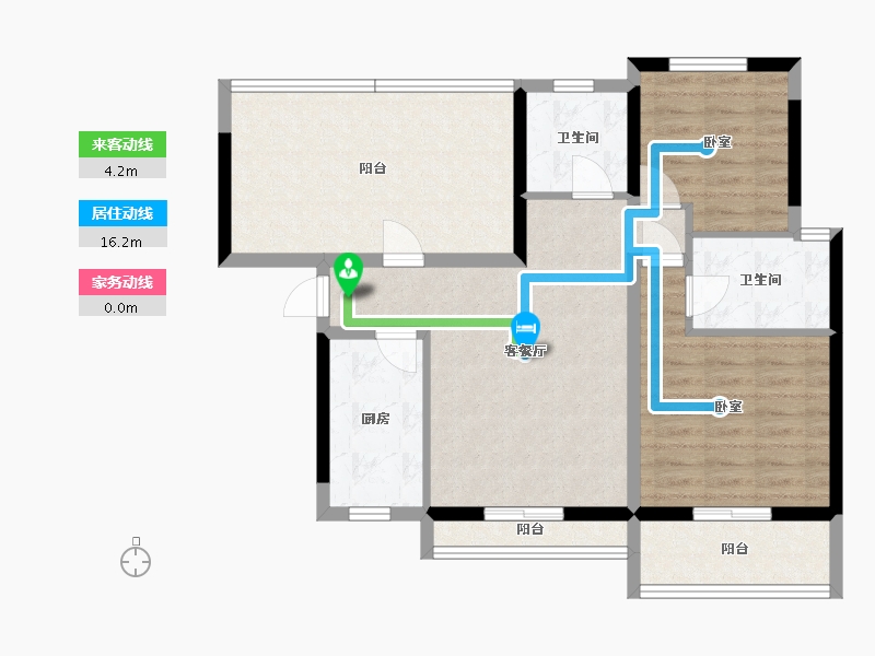 广东省-惠州市-海伦堡创智家园-85.07-户型库-动静线