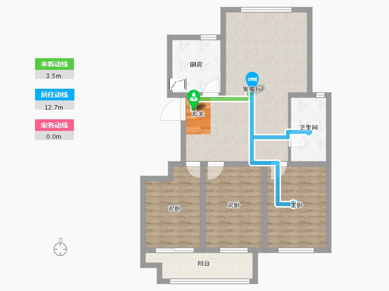 山东省-泰安市-大展麓山郡-82.04-户型库-动静线