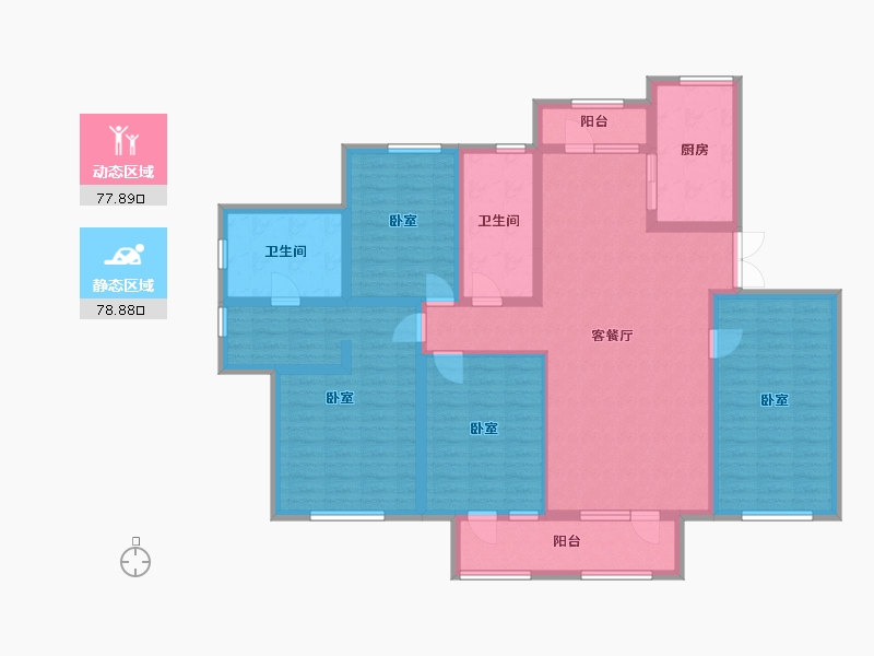 吉林省-通化市-世基·啤酒生态小镇-140.03-户型库-动静分区