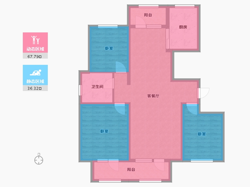 吉林省-通化市-世基·啤酒生态小镇-92.31-户型库-动静分区