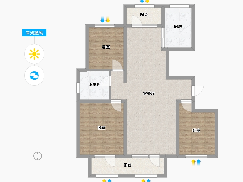 吉林省-通化市-世基·啤酒生态小镇-92.31-户型库-采光通风