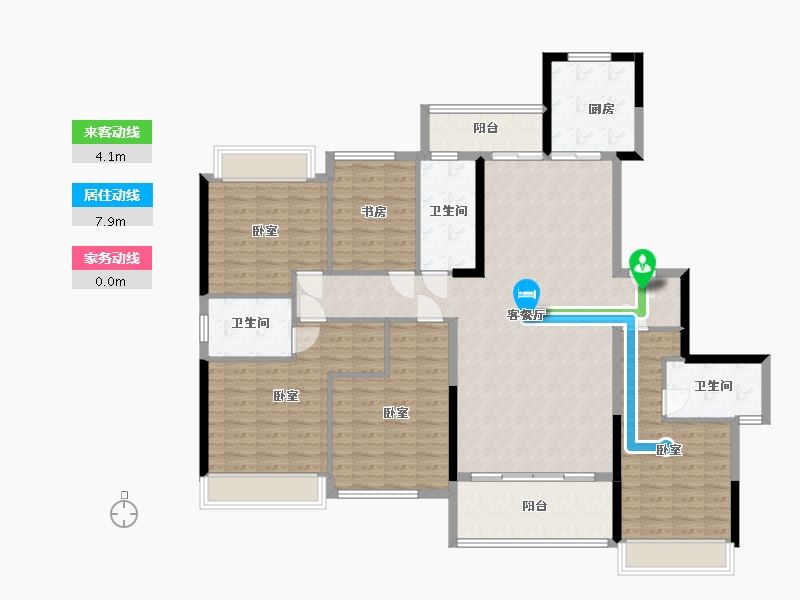 广东省-梅州市-岭南院子-149.59-户型库-动静线