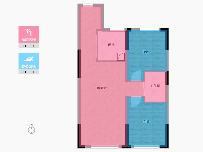 吉林省-长春市-万盛珑玺-55.02-户型库-动静分区