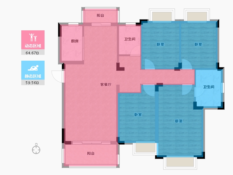 湖南省-长沙市-长沙亿达智造小镇-112.11-户型库-动静分区