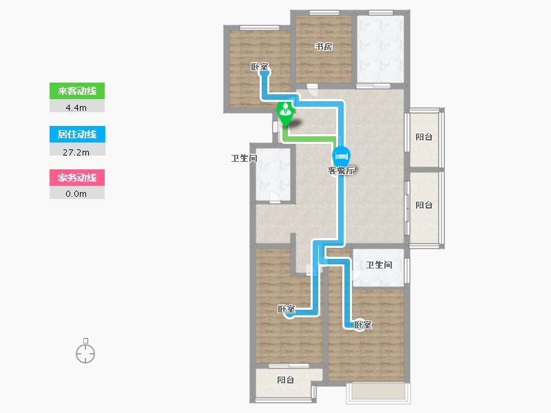 江苏省-镇江市-大亚第一城·玺园-127.00-户型库-动静线