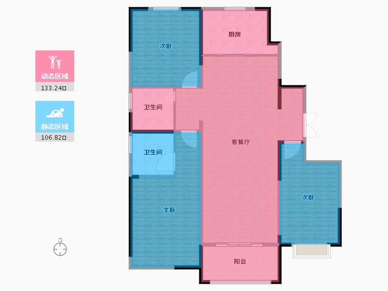 山东省-济宁市-名仕城-222.35-户型库-动静分区