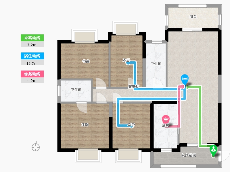 广东省-阳江市-万山天璟-105.27-户型库-动静线