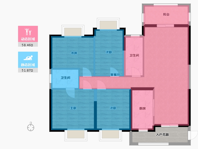 广东省-阳江市-万山天璟-105.27-户型库-动静分区