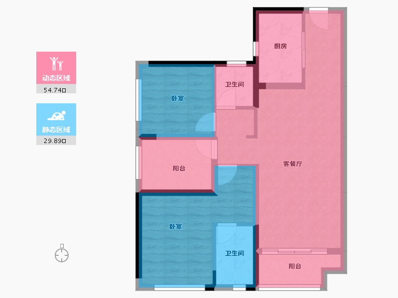 广东省-佛山市-广佛里智慧慢城-75.00-户型库-动静分区