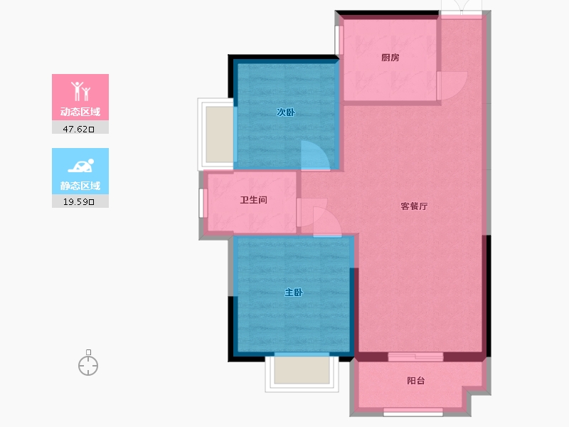 湖南省-长沙市-大学里-60.10-户型库-动静分区