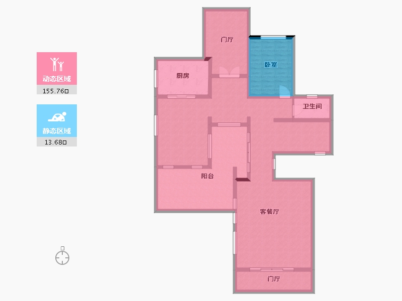 广东省-梅州市-岭南院子-152.69-户型库-动静分区