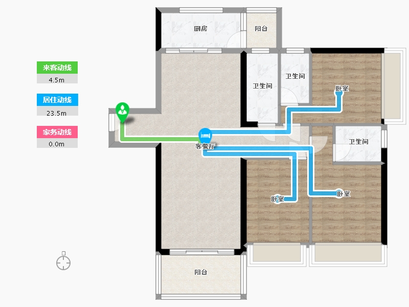 广东省-湛江市-沿江壹号-98.58-户型库-动静线