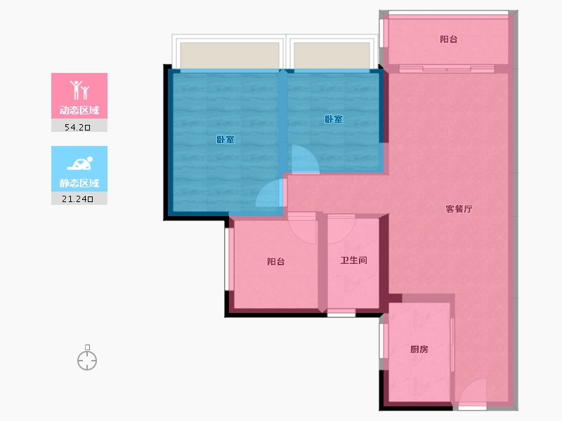 广东省-佛山市-广佛里智慧慢城-66.66-户型库-动静分区