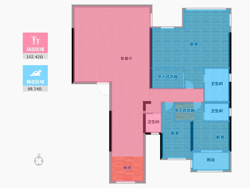 广东省-汕头市-中海寰宇天下-184.83-户型库-动静分区