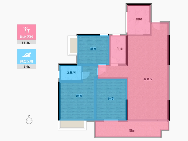 湖南省-郴州市-桂东县汇达豪庭-99.28-户型库-动静分区