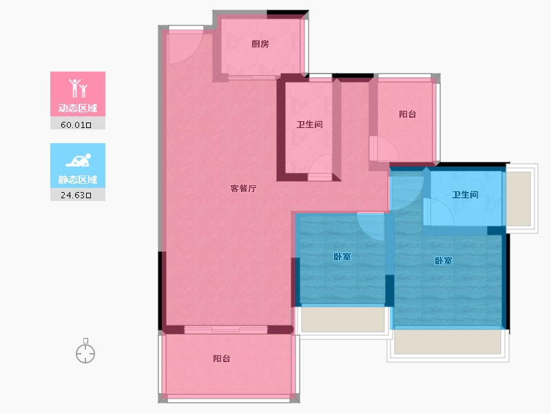 广东省-河源市-铭成华府-74.00-户型库-动静分区