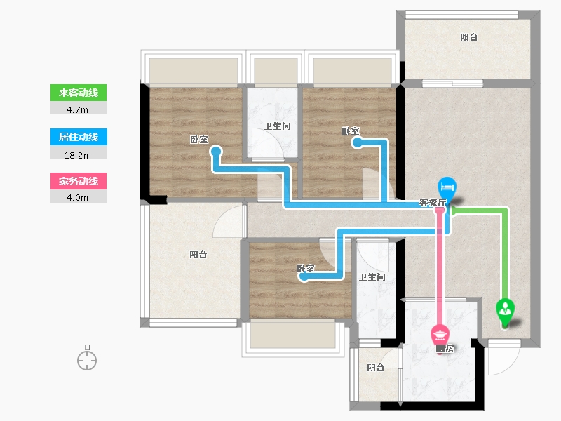 广东省-湛江市-沿江壹号-80.59-户型库-动静线