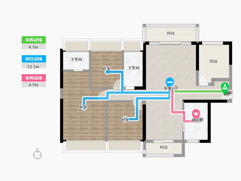 广东省-佛山市-广佛里智慧慢城-107.11-户型库-动静线