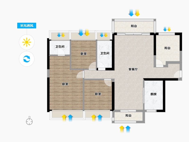 广东省-佛山市-广佛里智慧慢城-107.11-户型库-采光通风