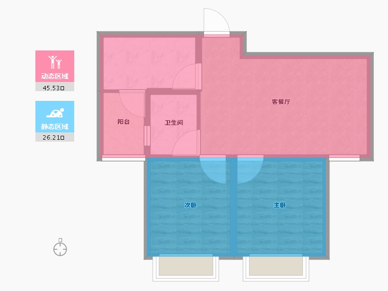 山东省-威海市-万象一品-64.00-户型库-动静分区