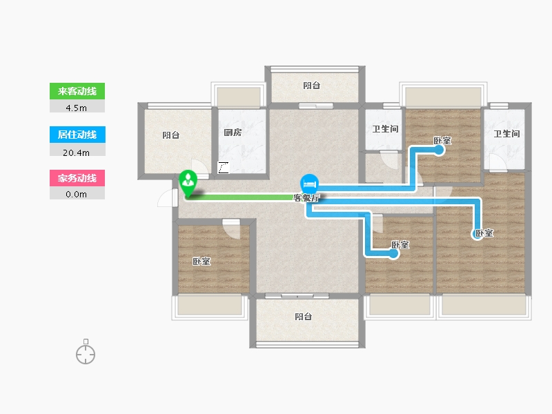 广东省-湛江市-奥园滨海尚居-108.00-户型库-动静线