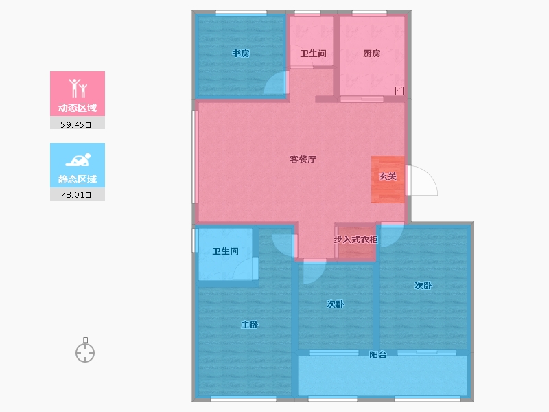 山东省-泰安市-绿景新天地-123.01-户型库-动静分区