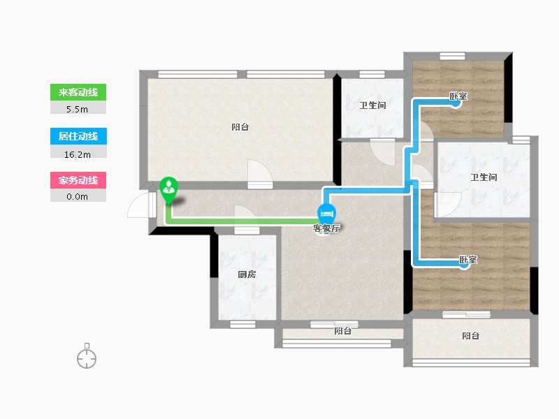 广东省-惠州市-海伦堡创智家园-82.84-户型库-动静线