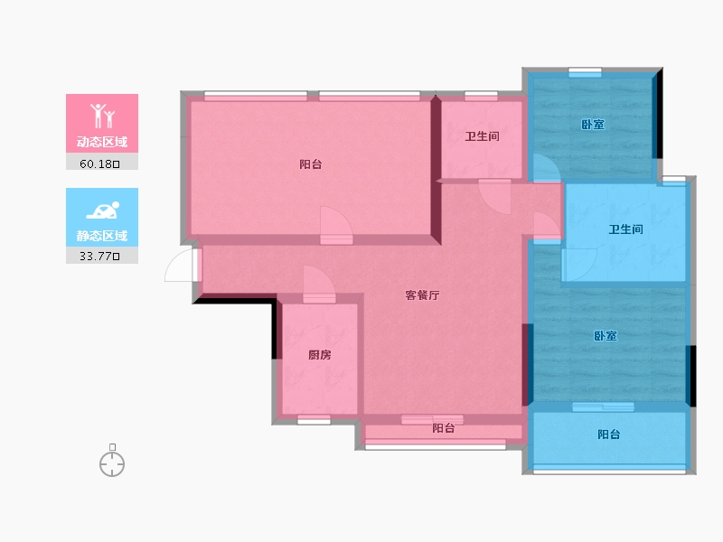 广东省-惠州市-海伦堡创智家园-82.84-户型库-动静分区