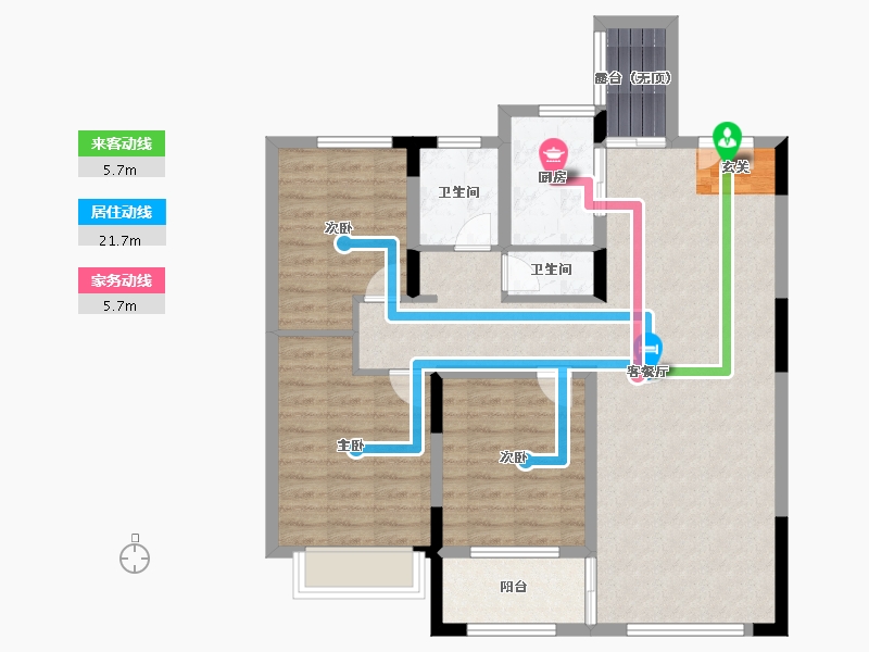 山东省-泰安市-泰实学府春天-94.00-户型库-动静线