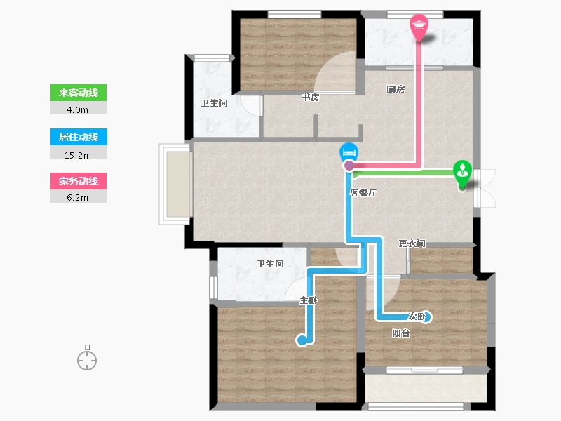 山东省-济宁市-名仕城-104.01-户型库-动静线