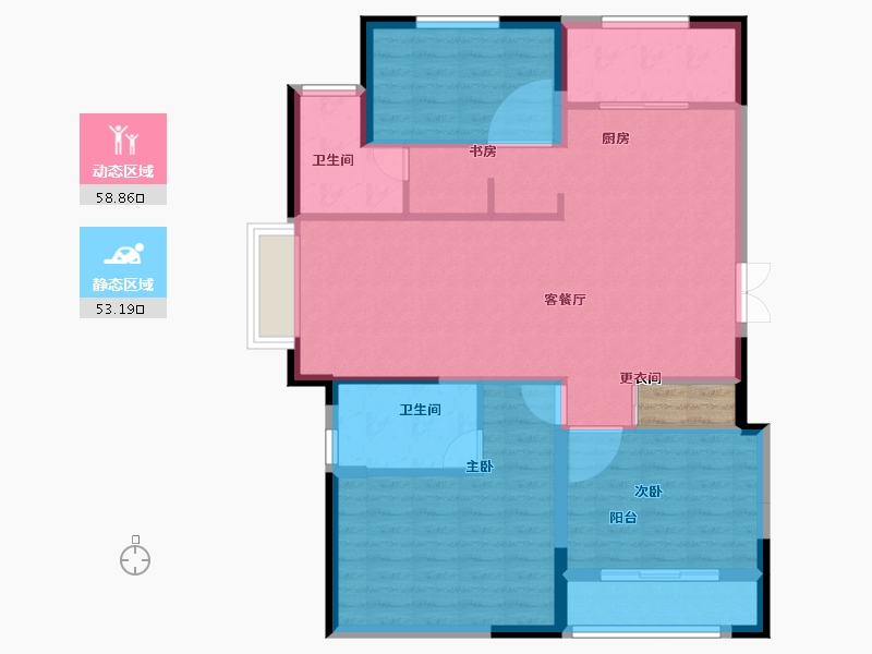 山东省-济宁市-名仕城-104.01-户型库-动静分区