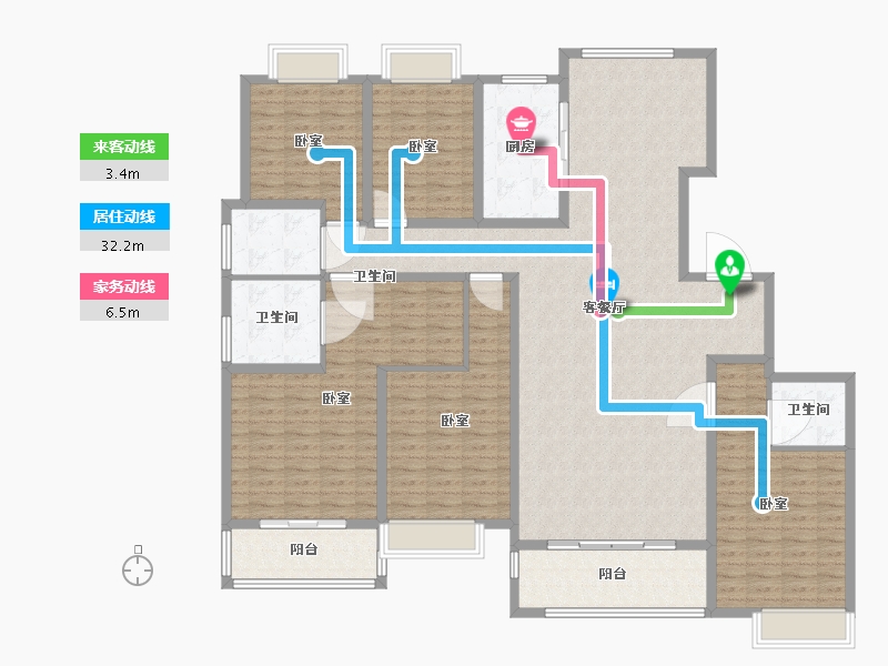 江苏省-镇江市-大亚第一城·玺园-190.00-户型库-动静线