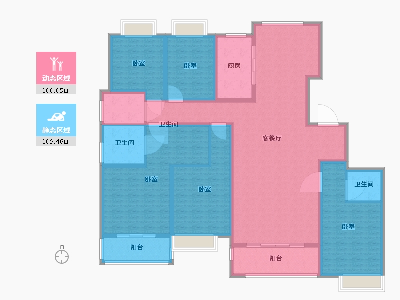 江苏省-镇江市-大亚第一城·玺园-190.00-户型库-动静分区