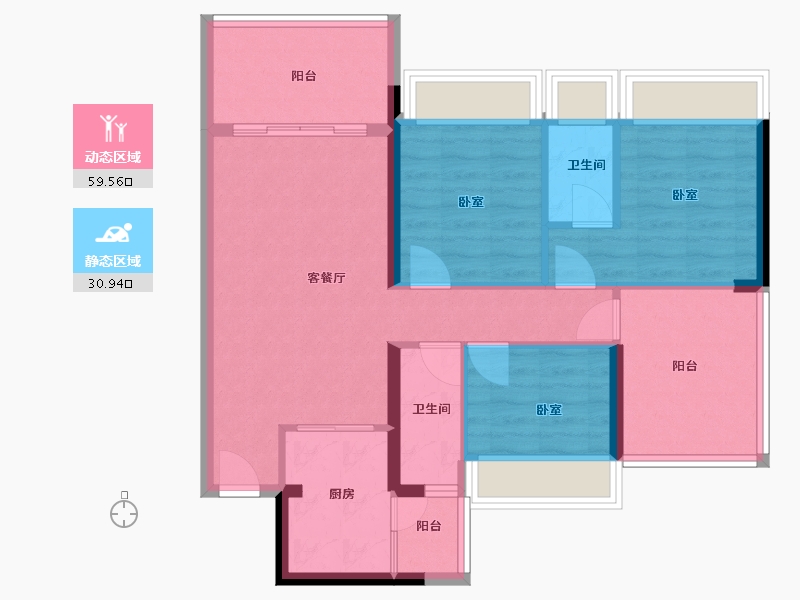 广东省-湛江市-沿江壹号-80.66-户型库-动静分区