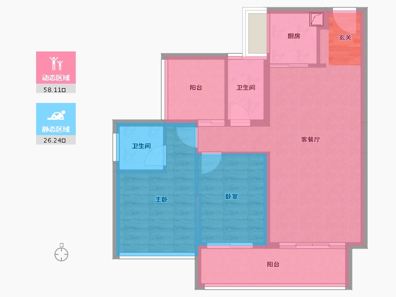 广东省-惠州市-华廷悦府-75.23-户型库-动静分区