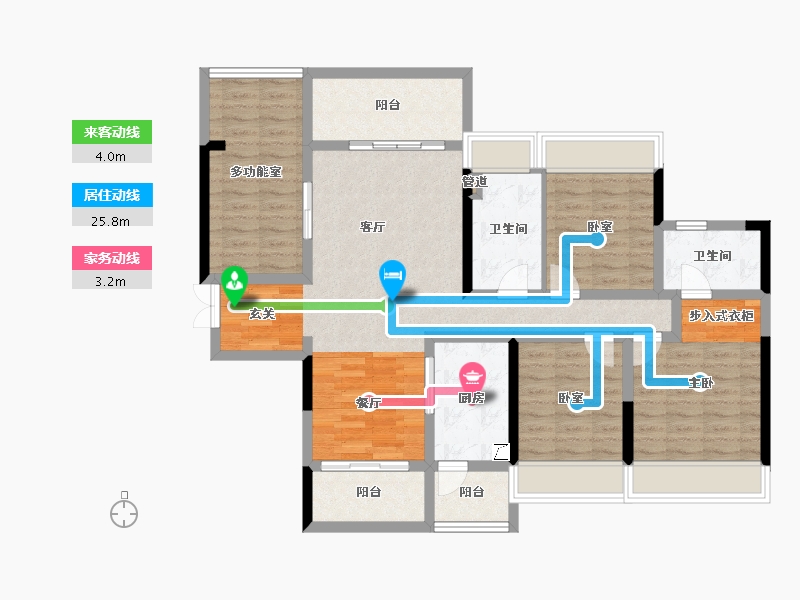 湖南省-衡阳市-合兴顺湖城-112.67-户型库-动静线