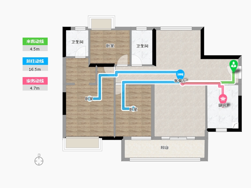 广东省-江门市-新会保利西海岸-99.14-户型库-动静线