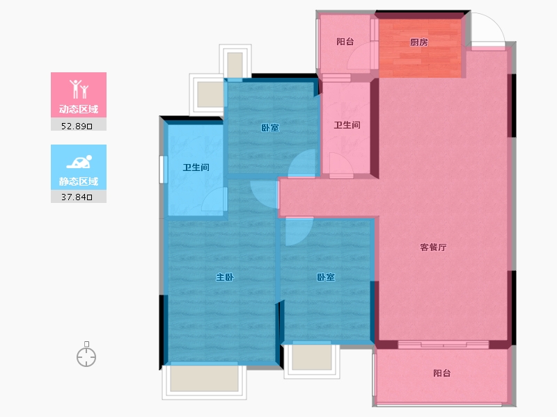 广西壮族自治区-贺州市-天池山中脊-81.87-户型库-动静分区